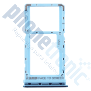 BANDEJA DUAL SIM PARA XIAOMI MI A3 / CC9E AZUL