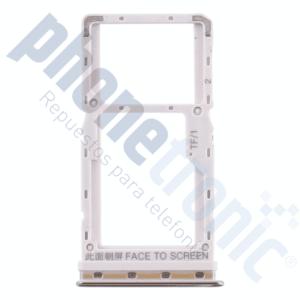 BANDEJA DUAL SIM PARA XIAOMI MI A3 / CC9E BLANCO