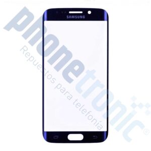 CRISTAL FRONTAL PARA SAMSUNG S6 EDGE AZUL