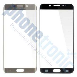 CRISTAL FRONTAL PARA SAMSUNG S6 EDGE PLUS DORADO