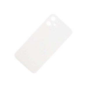 CRISTAL TRASERO DE FACIL INSTALACION PARA IPHONE 12 BLANCO / PLATA