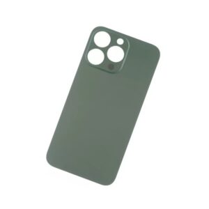 CRISTAL TRASERO DE FACIL INSTALACION CON AGUJERO DE CAMARA GRANDE PARA IPHONE 13 PRO VERDE